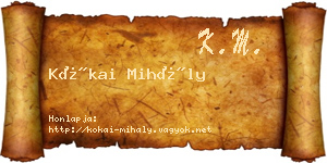 Kókai Mihály névjegykártya